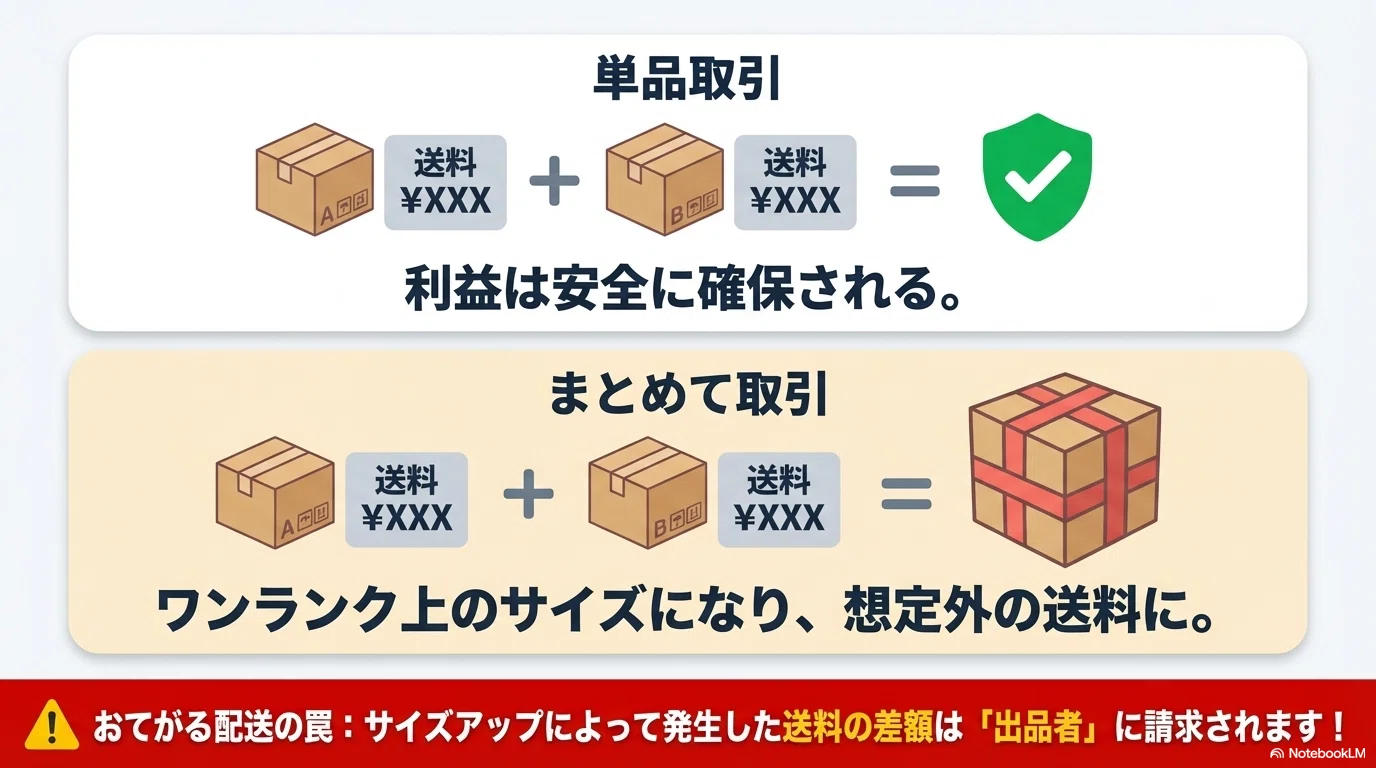 ヤフオクのまとめて取引で送料は安くなる？条件・落とし穴・断り方を 
