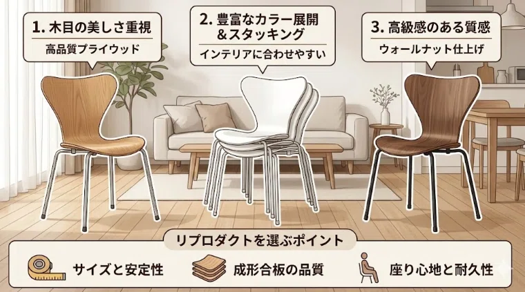 セブンチェアリプロダクトおすすめ商品！正規品との違いもあわせて紹介
