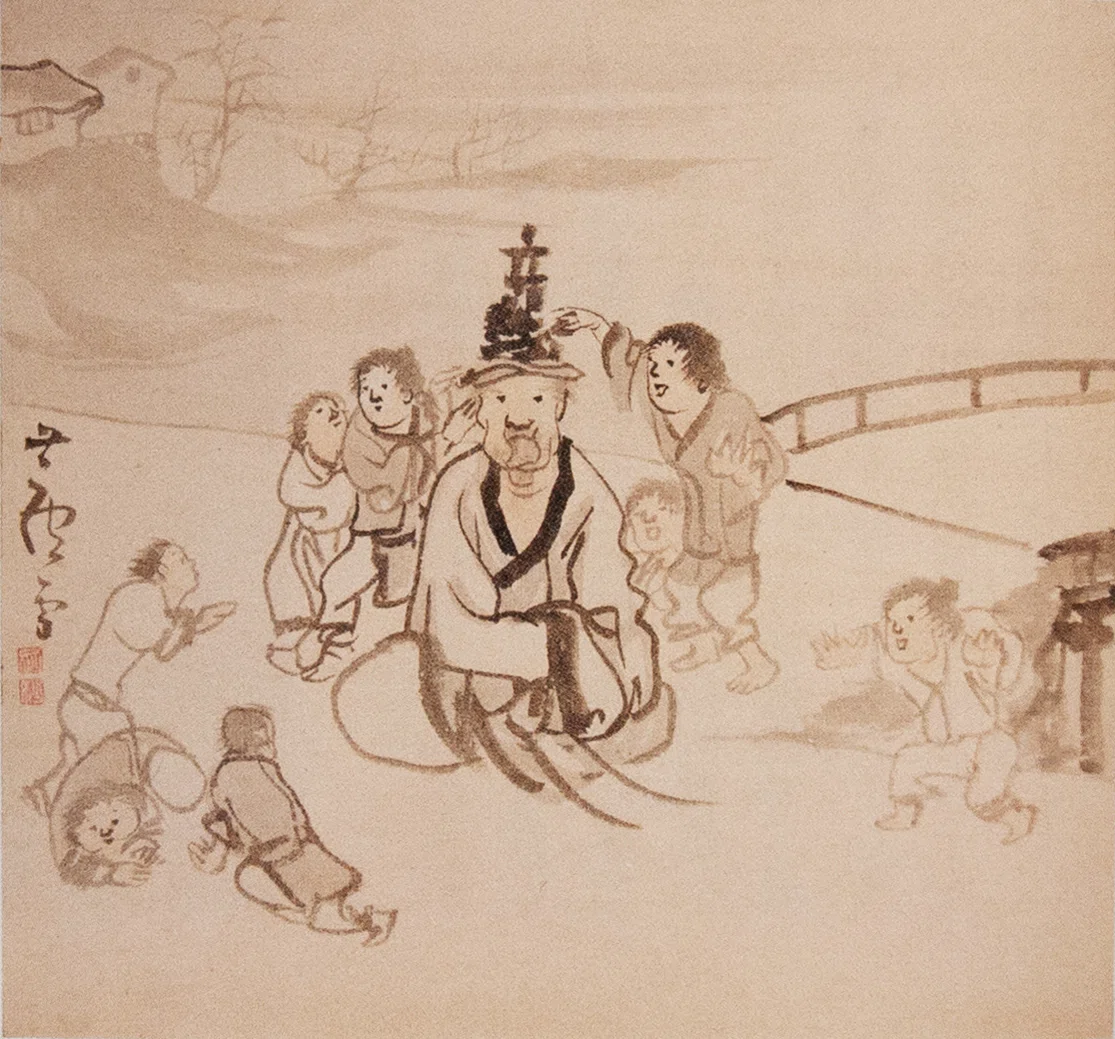 長沢蘆雪」展出品作⑩ 蘆雪《郝大通図》江戸時代中期、18世紀｜美術史