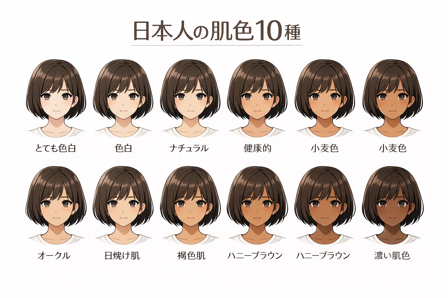 日本 人 の 肌 の 色