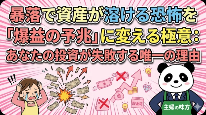 暴落で資産が溶ける恐怖を「爆益の予兆」に変える極意：あなたの投資が
