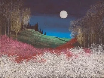 平松 礼二（HIRAMATSU Reiji）】 日本画（紙本・彩色）―― 作品査定