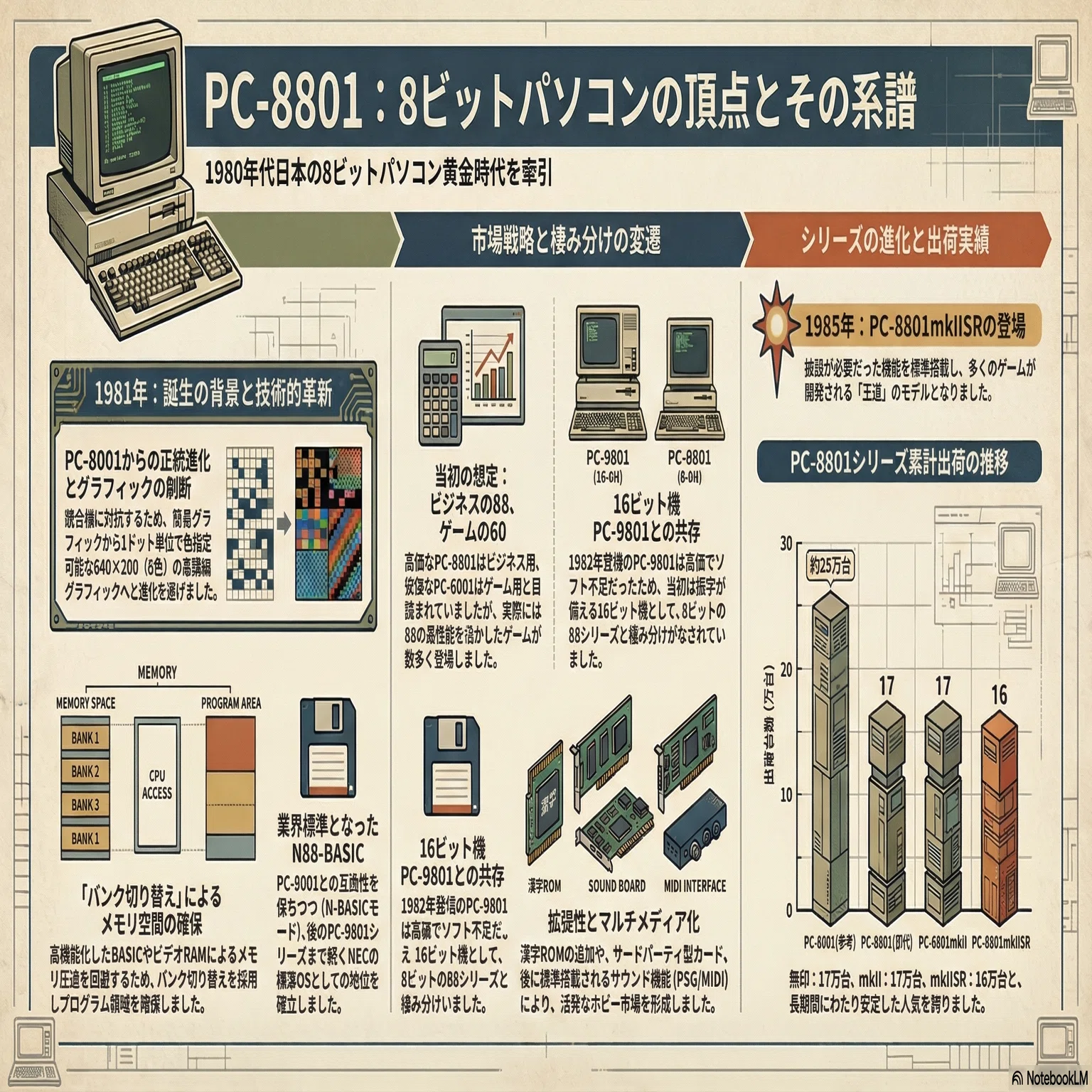 PC-8801 - 8ビットの頂点｜kzn