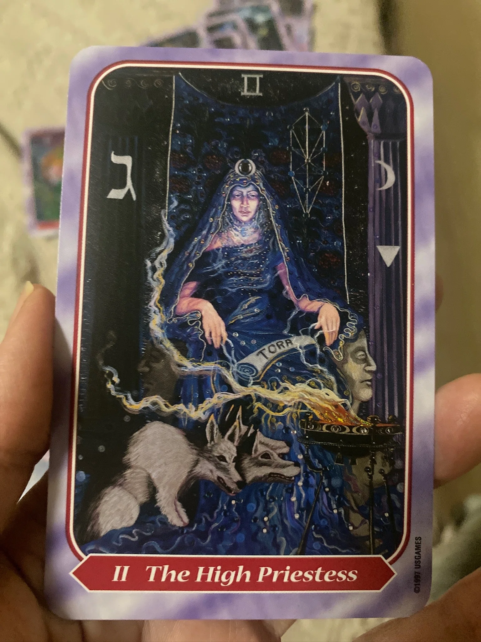 専用　clampタロットカード THE HIGH PRIESTESS II 動かないのに進んでいるときに出るカード｜女教皇（The High Priestess