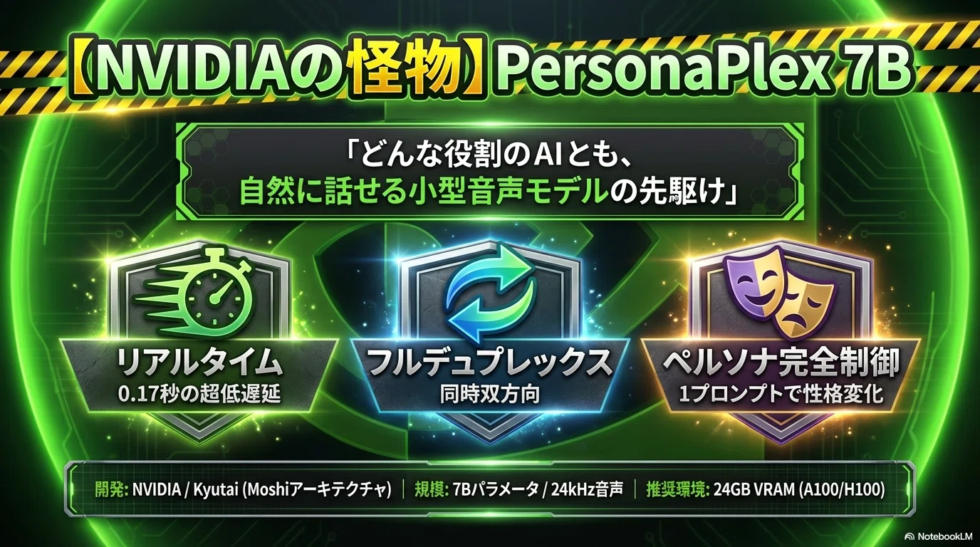 PersonaPlex 7B vs OmniVoice 徹底比較：会話型AI vs 多言語TTSの違い