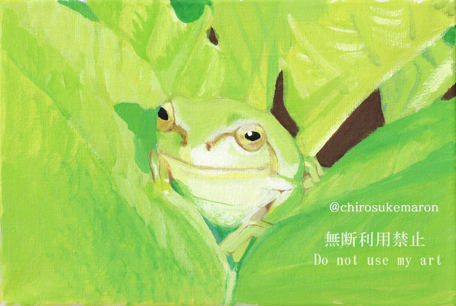 アクリル画 さくら｜ちろ