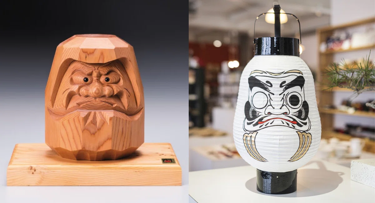 七転八起　達磨　木製彫刻 置物 七転八起達磨木製彫刻 置物 | ヤマダウェブコム