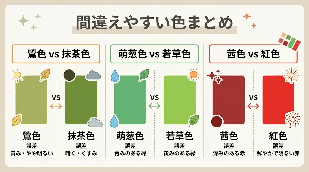 List of 124 Common Color Names + Summary of Easily Confused Colors｜とも ...