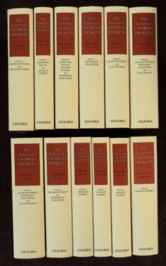 12巻本のThe Letters of Charles Dickens（『チャールズ・ディケンズ