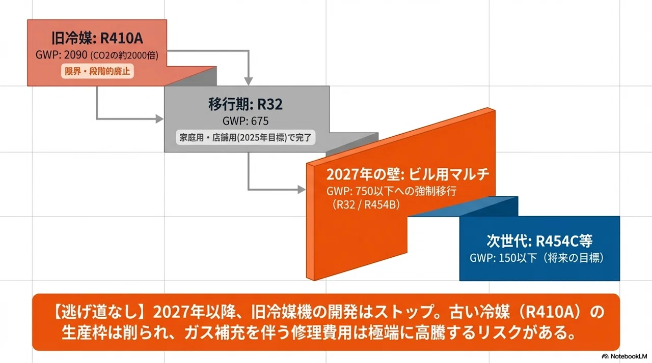 空調設備の「2027年問題」完全詳述レポート：法規制の転換点と技術的