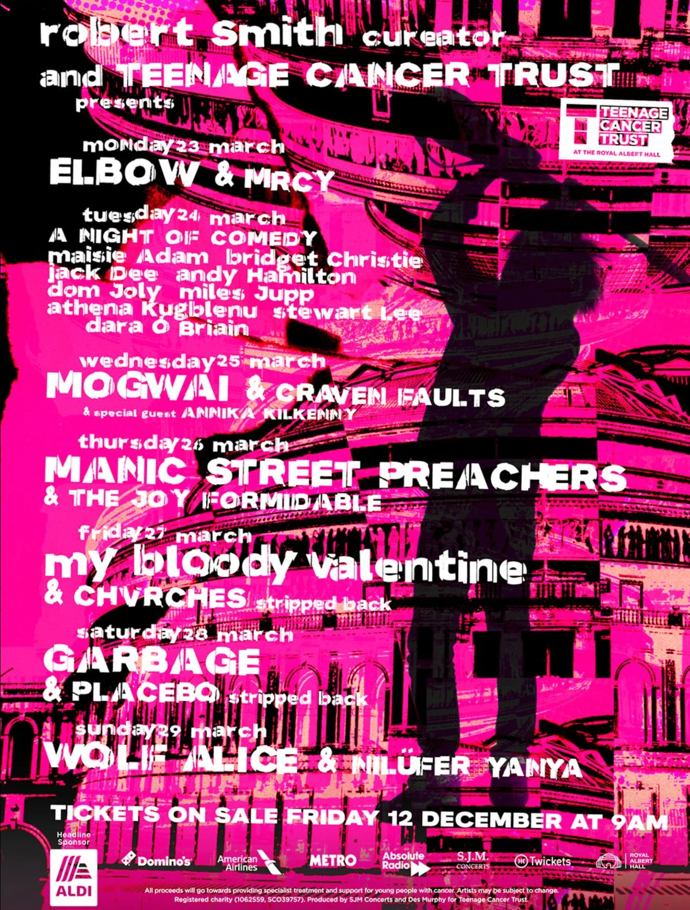 my bloody valentineがRoyal Albert Hallのチャリティーコンサートへ 