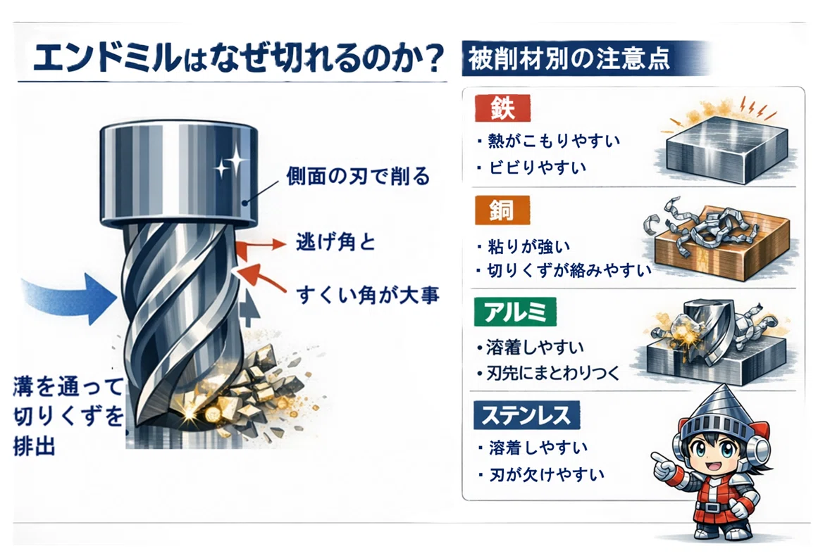 エンドミルの基本と、現場でよく起きるトラブルの話。｜Penny（ペニー 