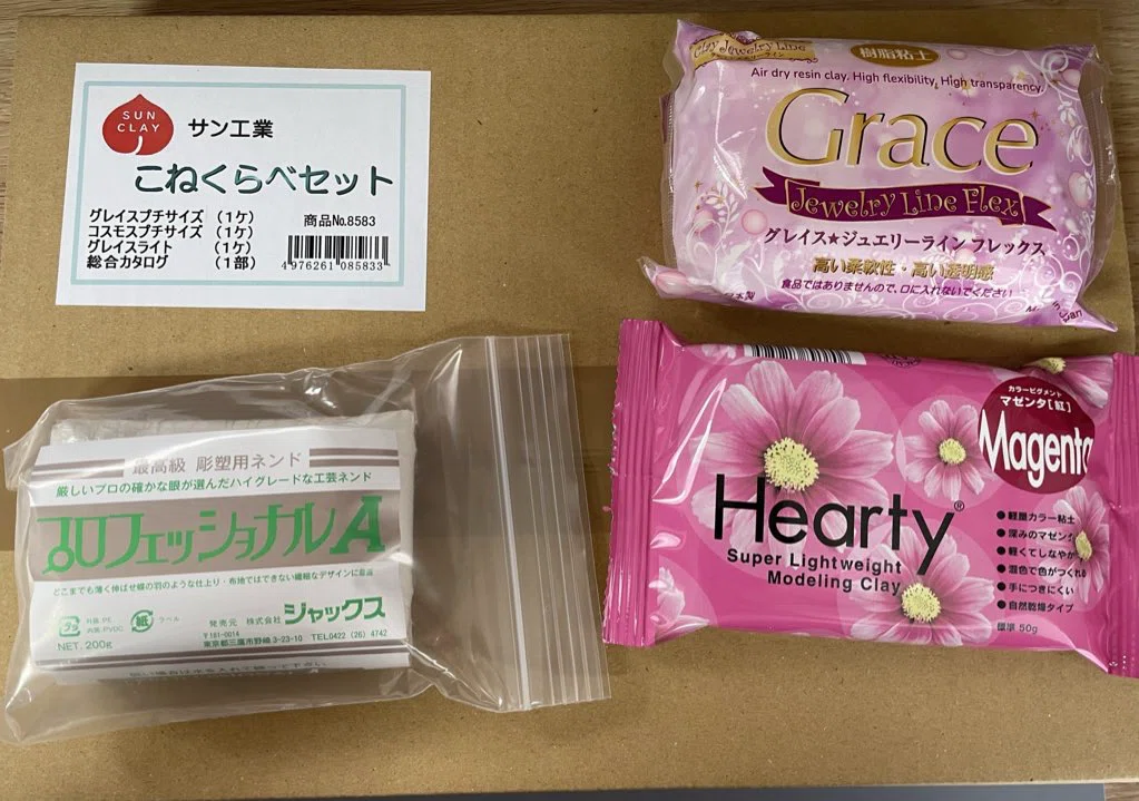 クレイフラワーに適した粘土研究①こね比べ｜ふう_ハンドメイド作家に