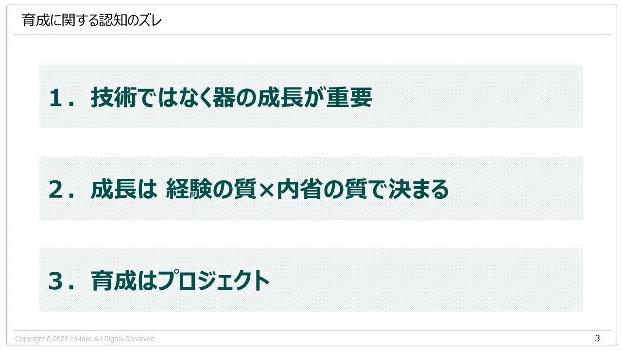 人材育成に再現性をつくる｜人が育つ仕組みの理解｜手嶋（株式会社co