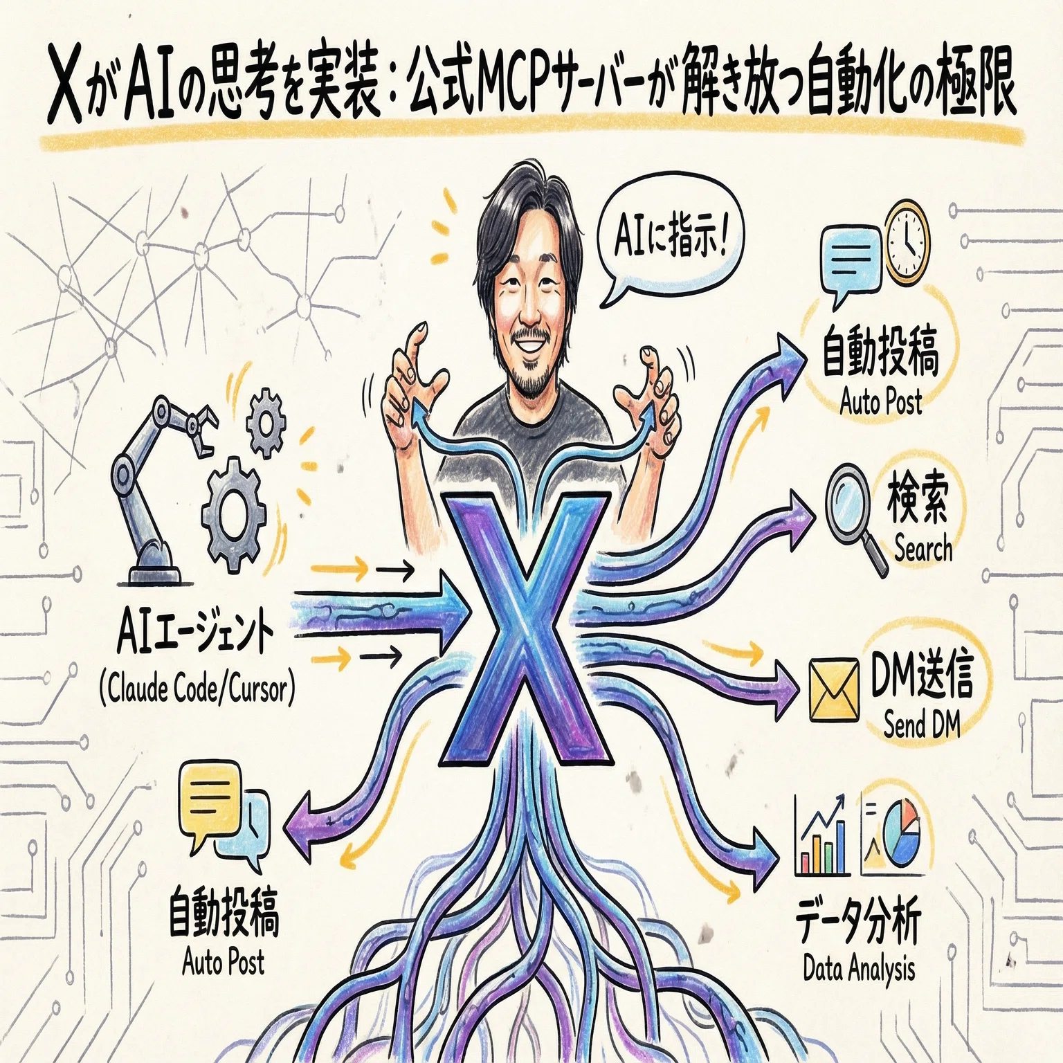 XがAIの思考を実装：公式MCPサーバーが解き放つ自動化の極限｜ハヤシ