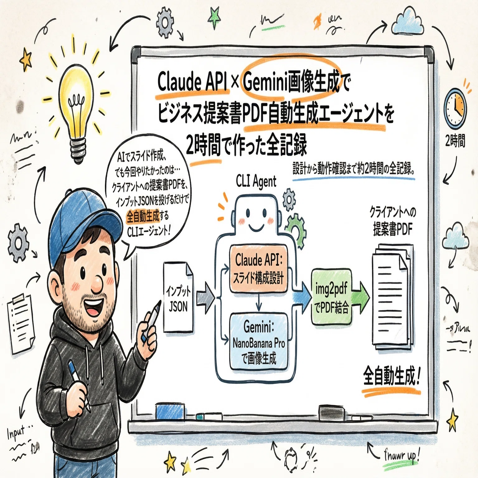 Claude API × Gemini画像生成でビジネス提案書PDF自動生成エージェント