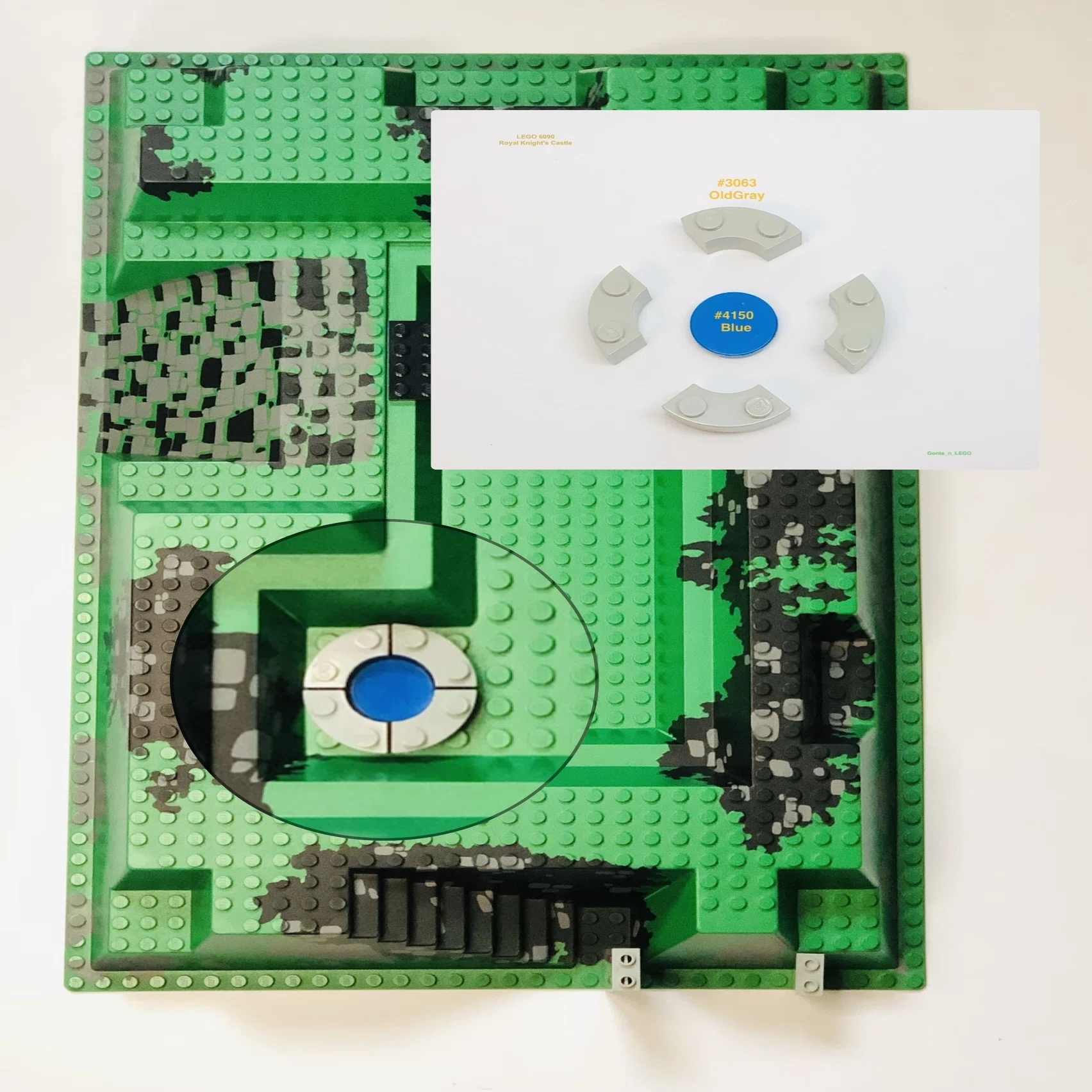 LEGO 6090 基礎部分①｜城の土台を作る】｜Gonta_n_LEGO