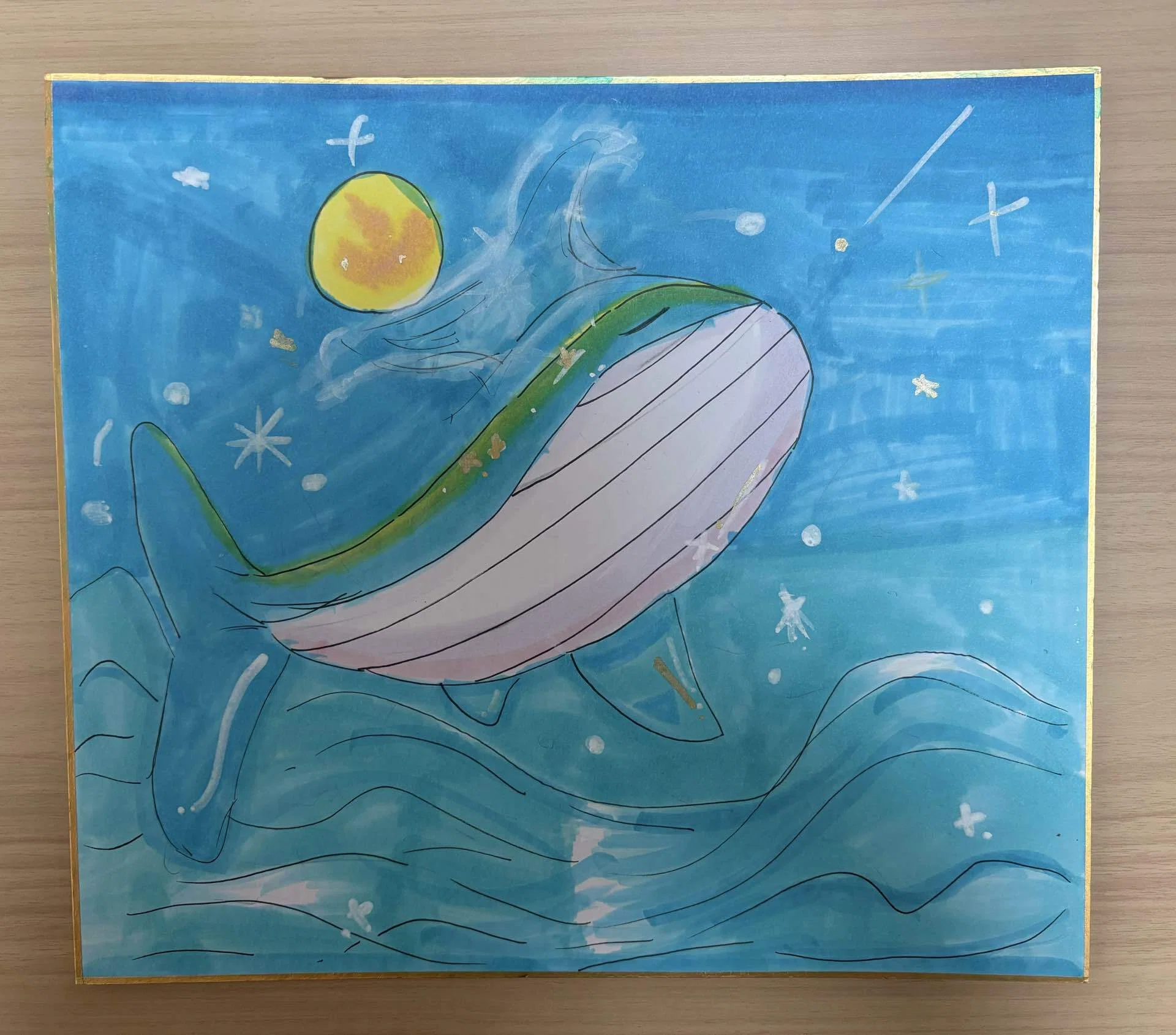 芸術は、爆発だー！新学期は、嫌だー！～不登校長女が、8枚の絵で