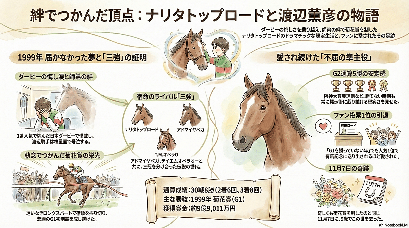 ナリタトップロード -ライバルを追い続けた“準主役”-｜ハサミおじさん