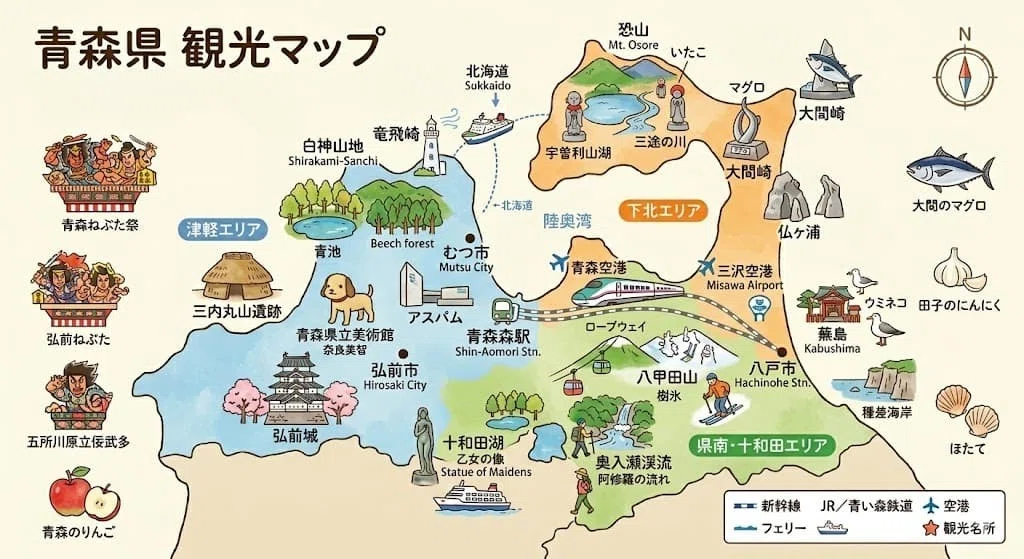 沼田ノート　地図・文化・夏冬講習網羅 通訳案内士試験対策・地理編：東北の魅力を極める｜ichiwawa