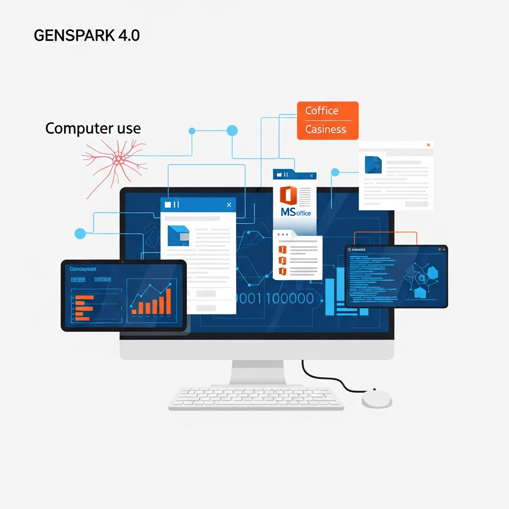 Genspark 4.0「Desktop Computer Use×MS Office統合」完全ガイド2026年4月:新機能で実現するWord ...