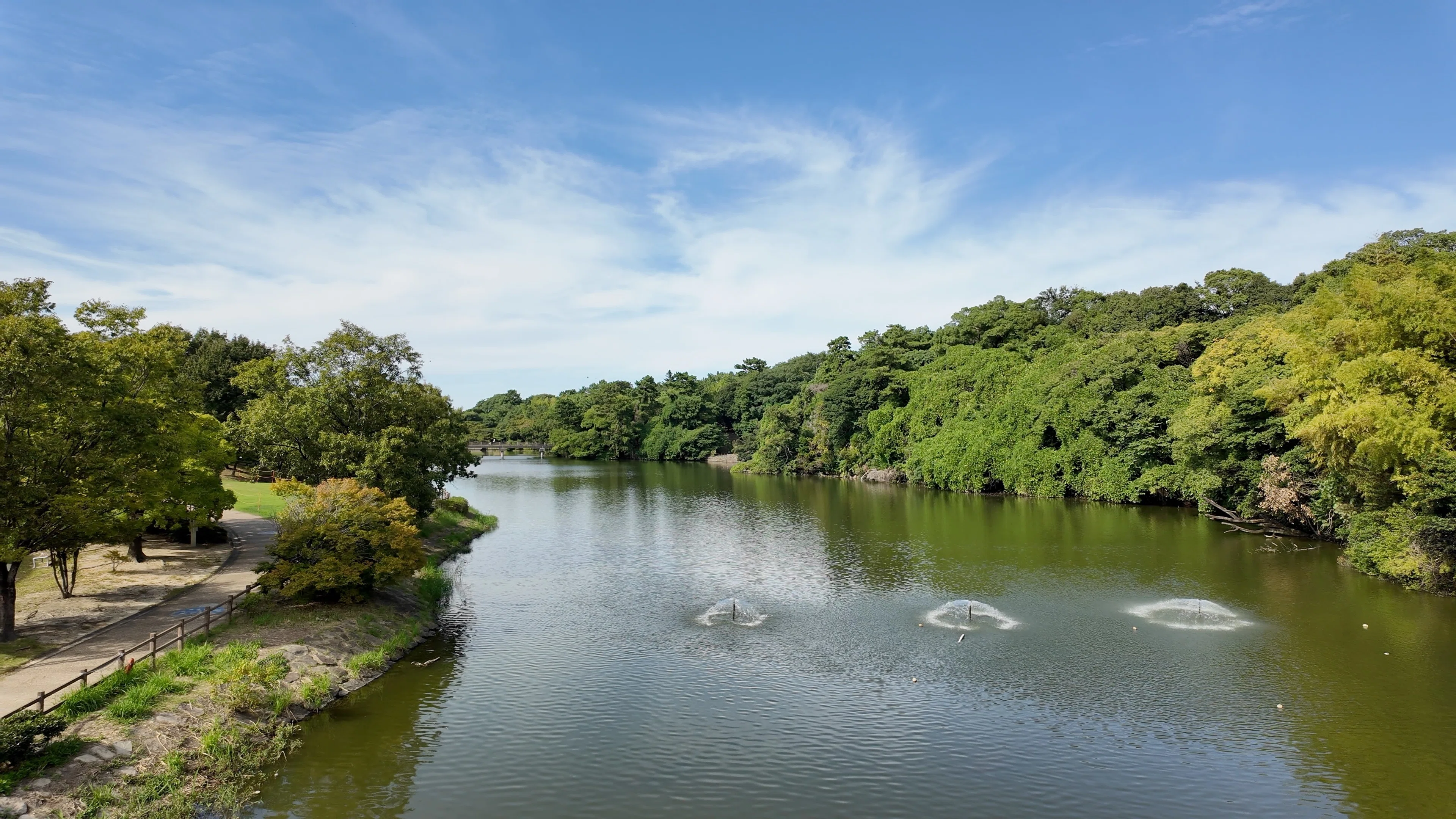 聚楽園公園】ヤカン池、トリム広場、そして高さ18mの大仏 — 東海市の
