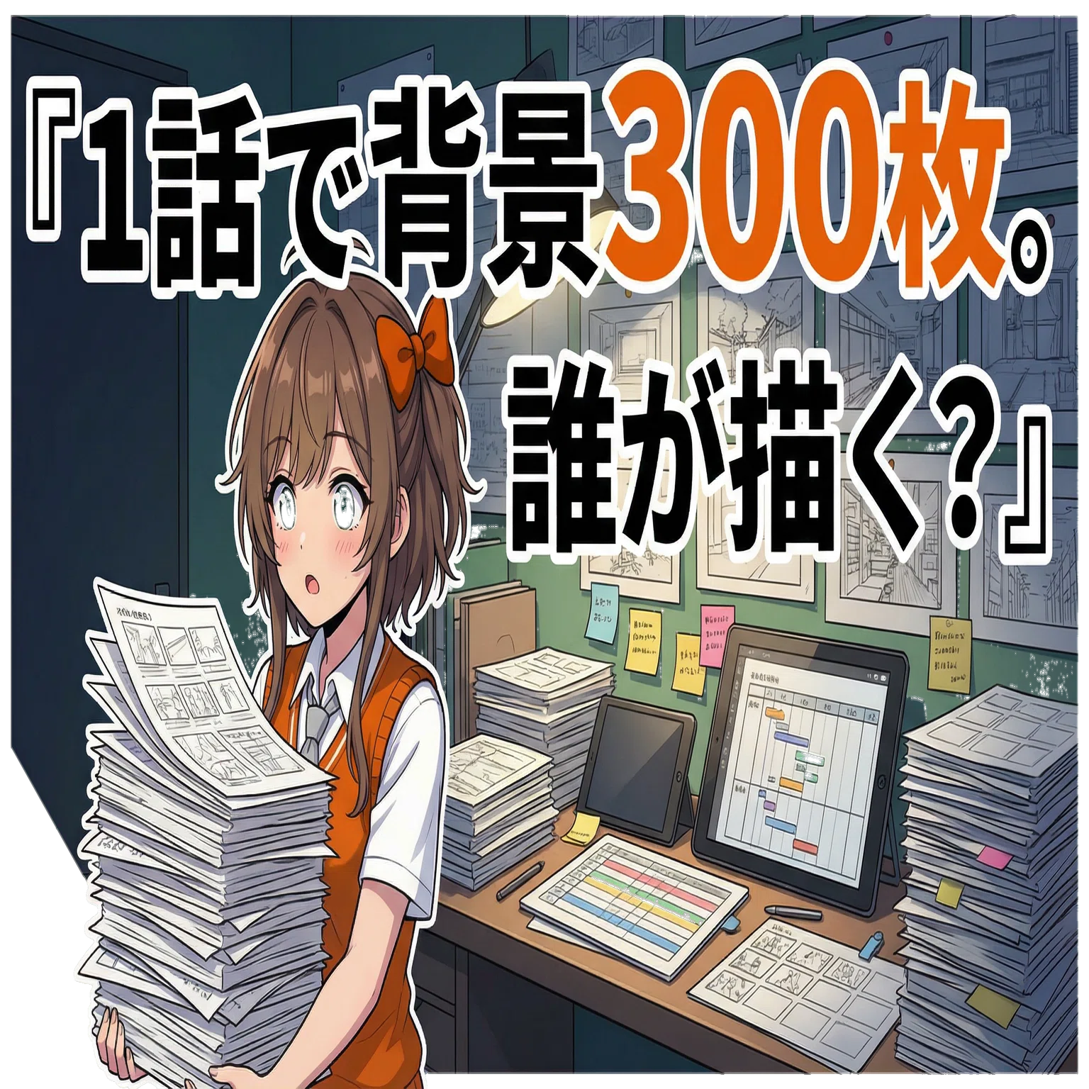 アニメ背景が1/6の時間で仕上がる時代のリアル｜黒宮 大貴