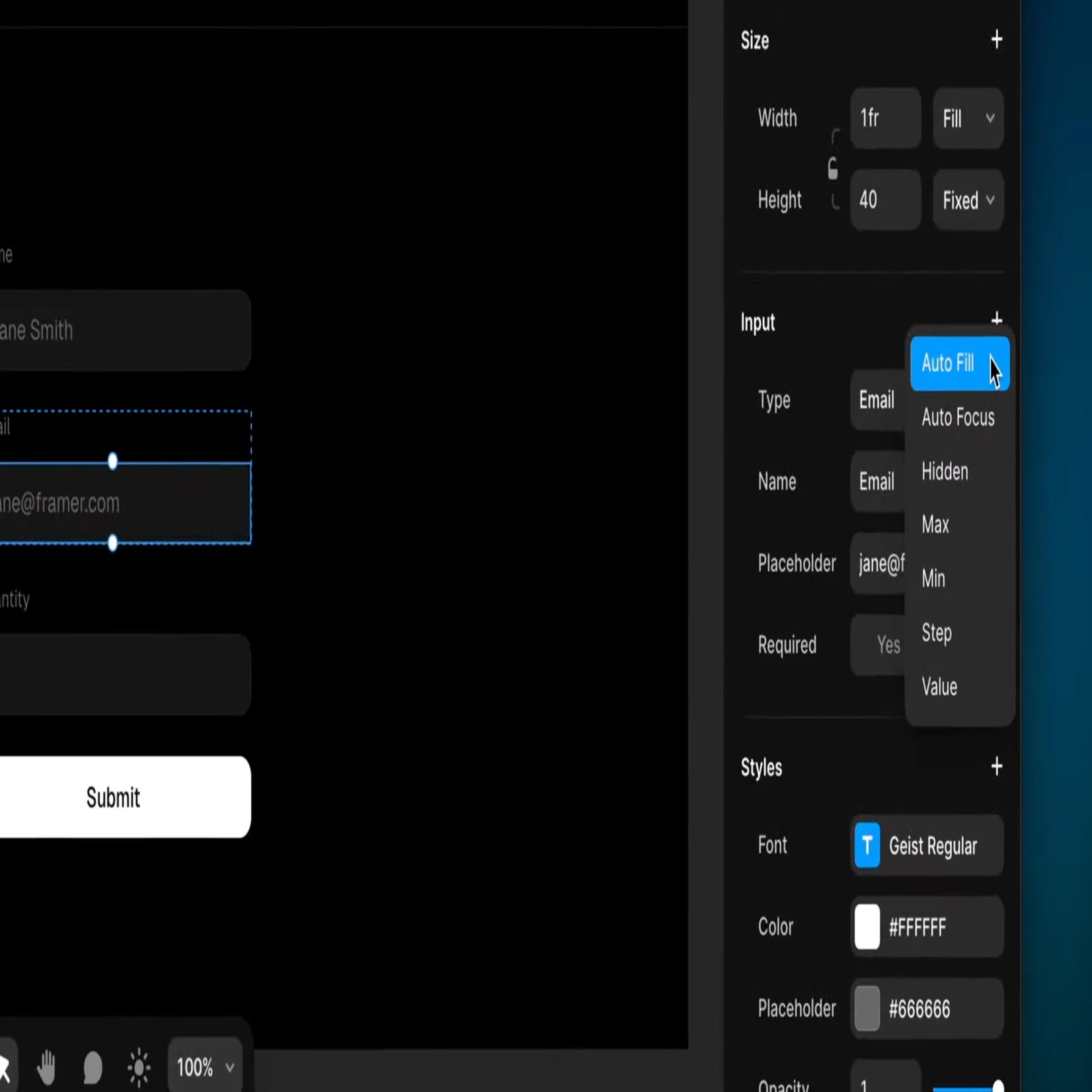 Framer Forms (2/5)｜フォームをさらに便利にするオプション設定の