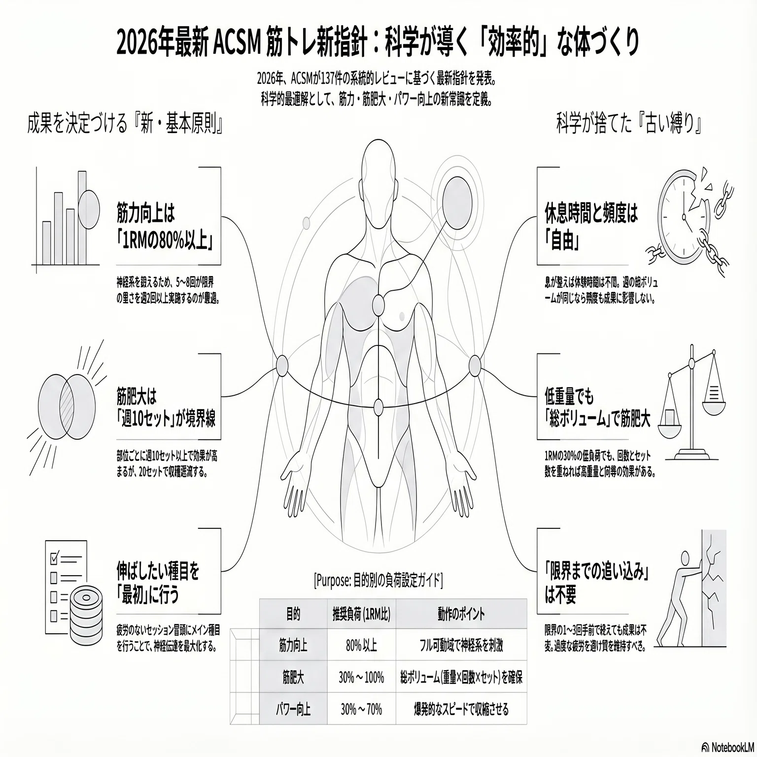 ACSMが世界基準の筋トレ新指針を発表！効率よく成果を出す秘訣｜yuki