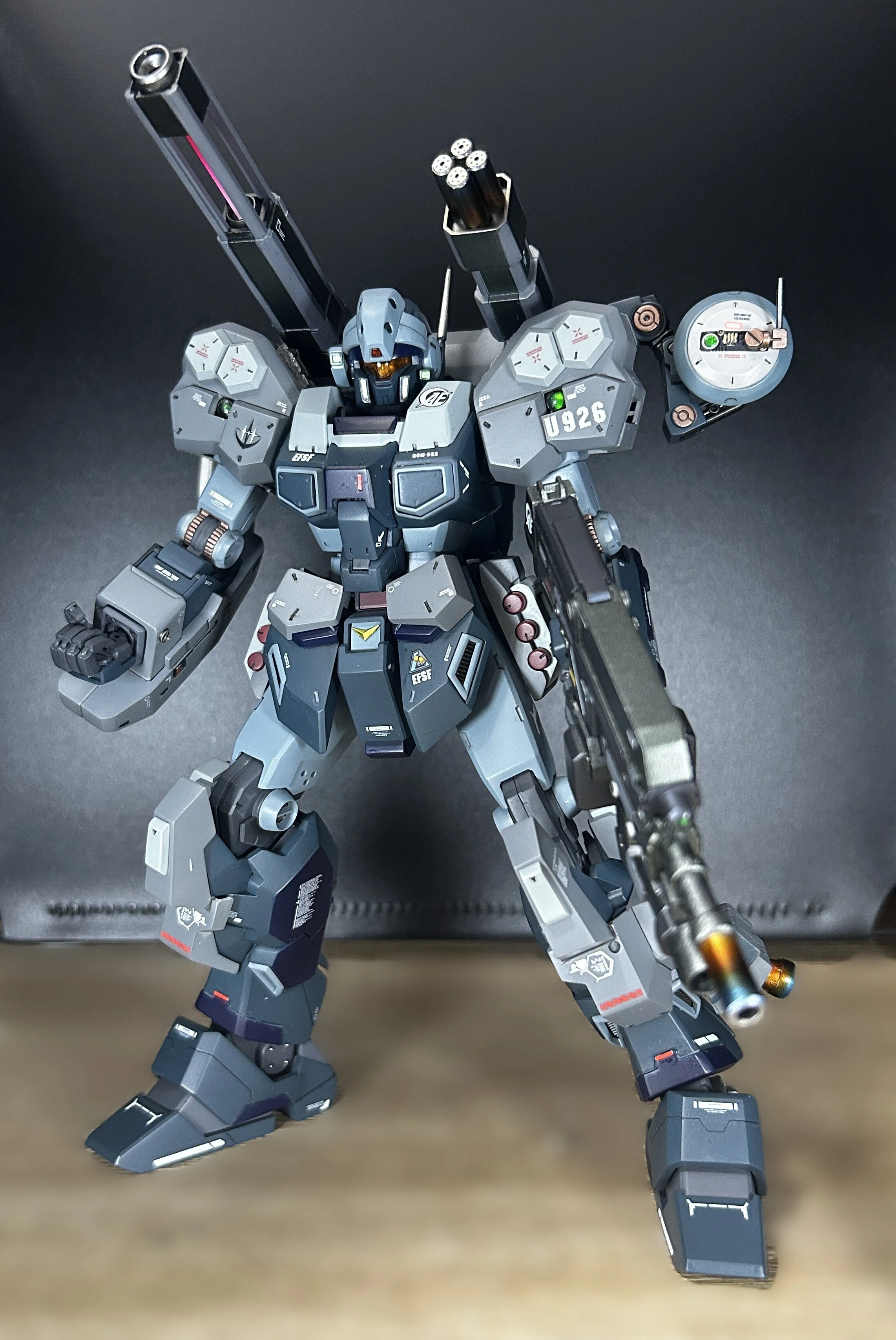 MG ジェスタキャノン 全塗装 完成品 制作記）MG ジェスタキャノン～その2～完成編 塗装が終わってからが