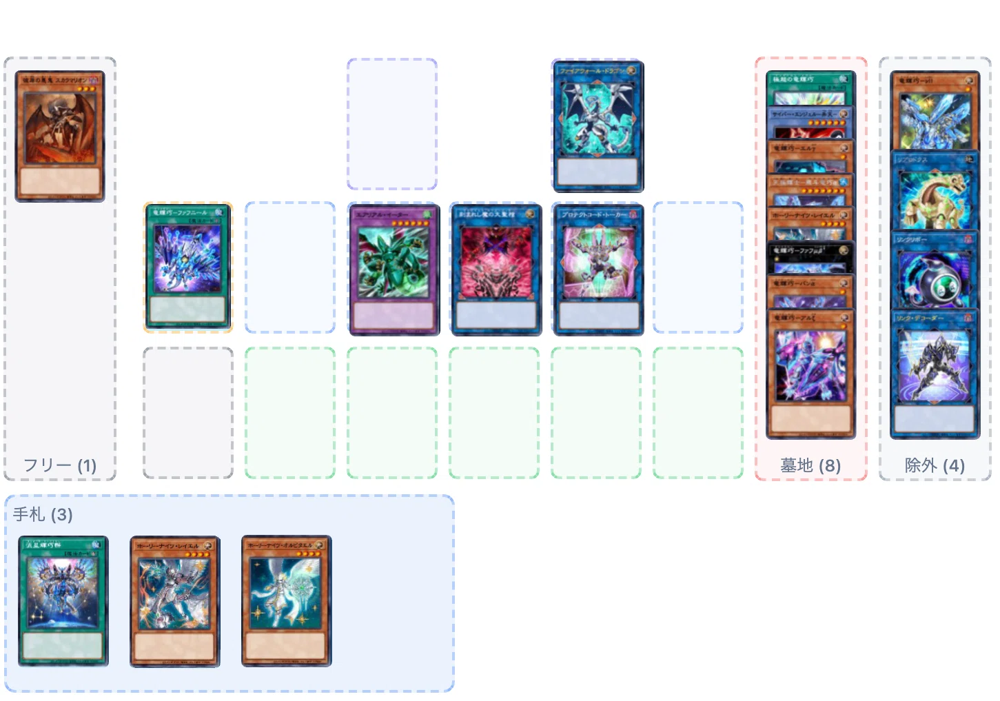 デッキ紹介】ドライトロンでホーリーナイツ魔法罠2枚＋αを用意する