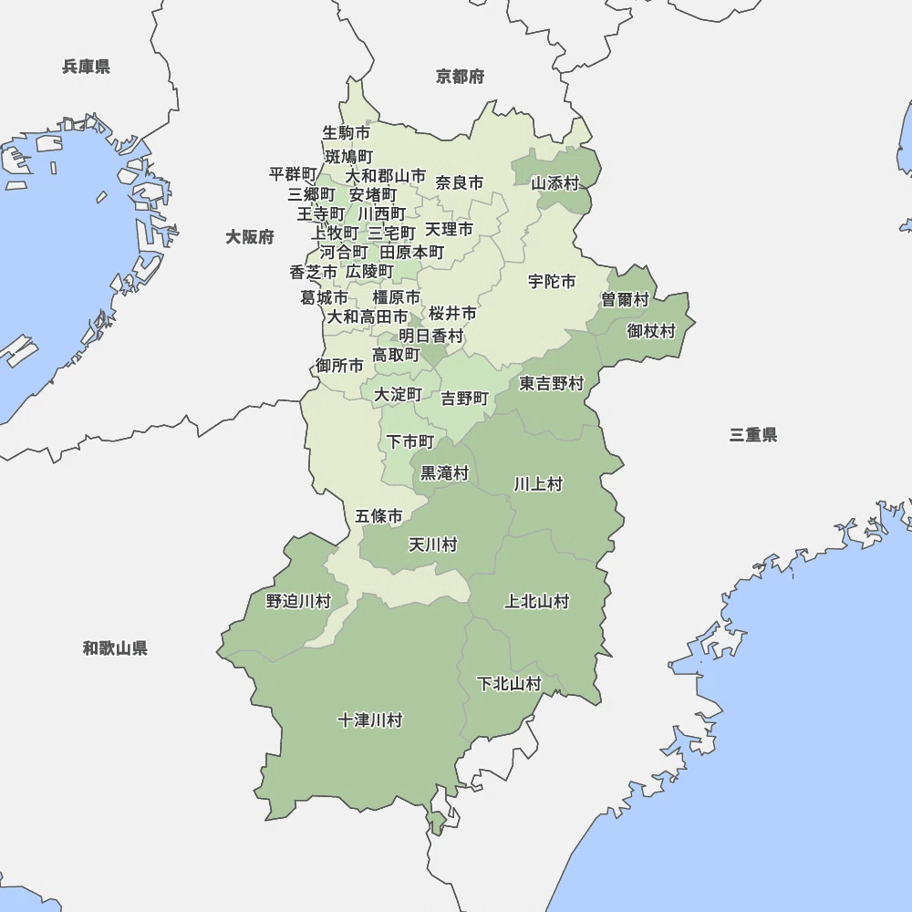 奈良県の特徴