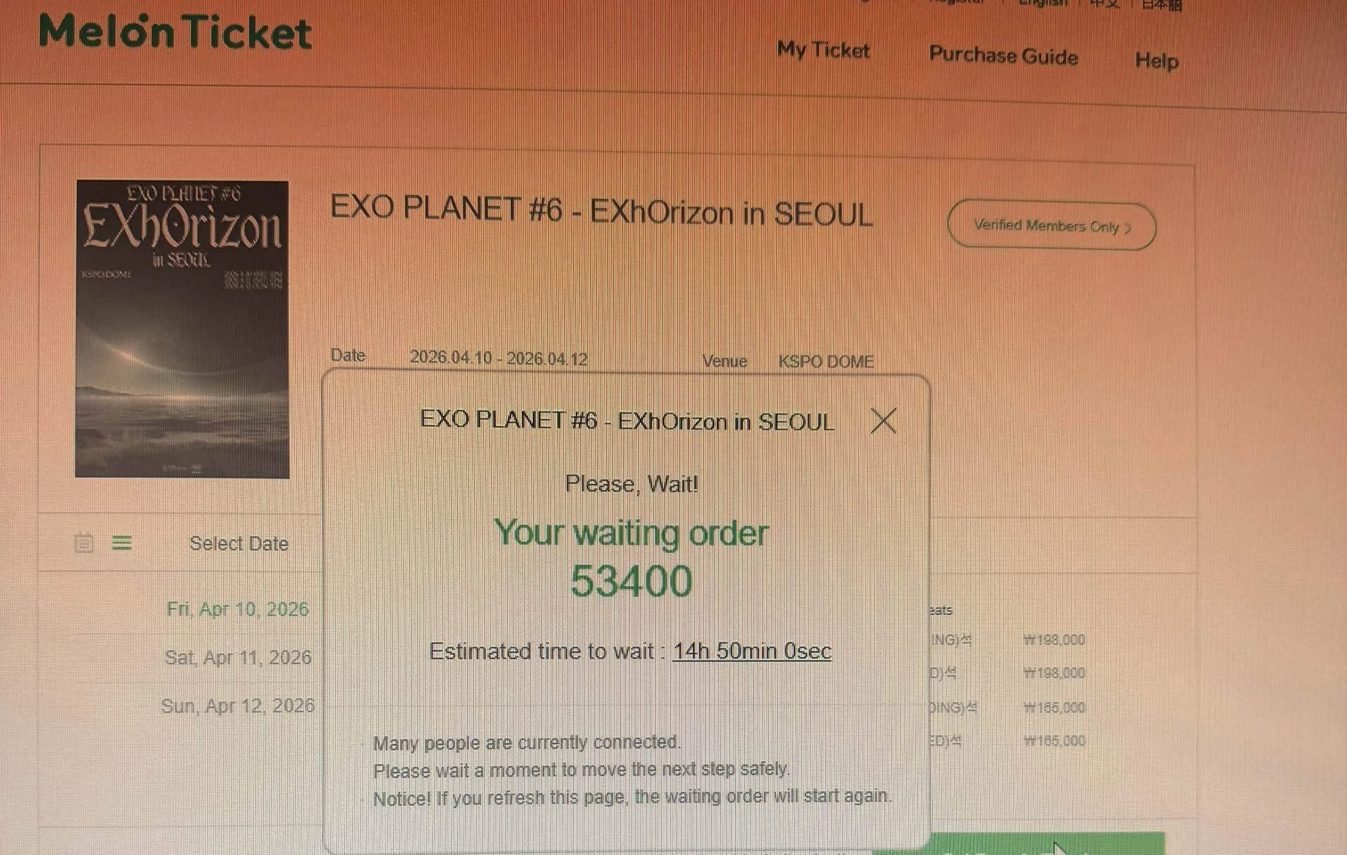 EXO EXhOrizon ソウル🇰🇷~グロパ•melonチケッティング編~｜🎀