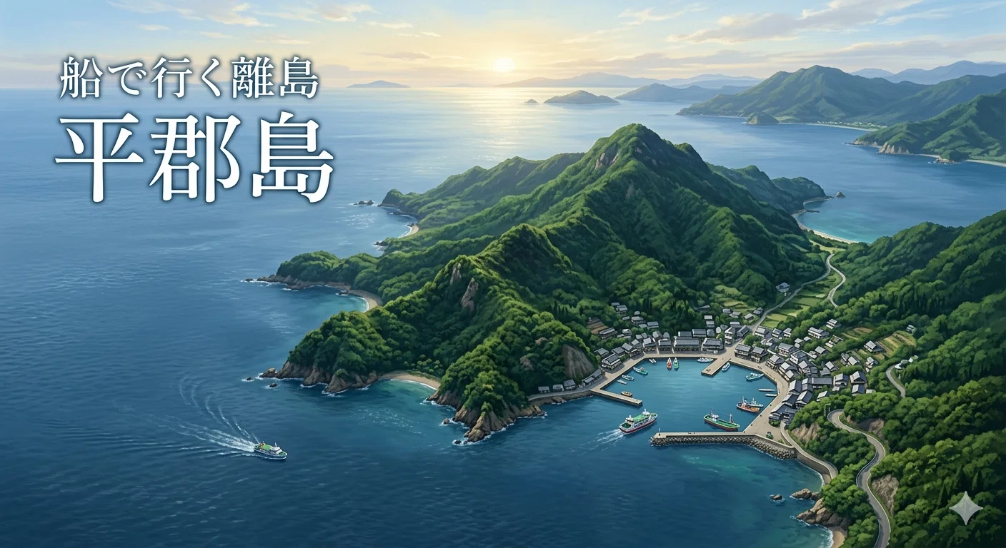 完全ガイド】平郡島｜観光地化されていない“本物の離島”で過ごす静かな