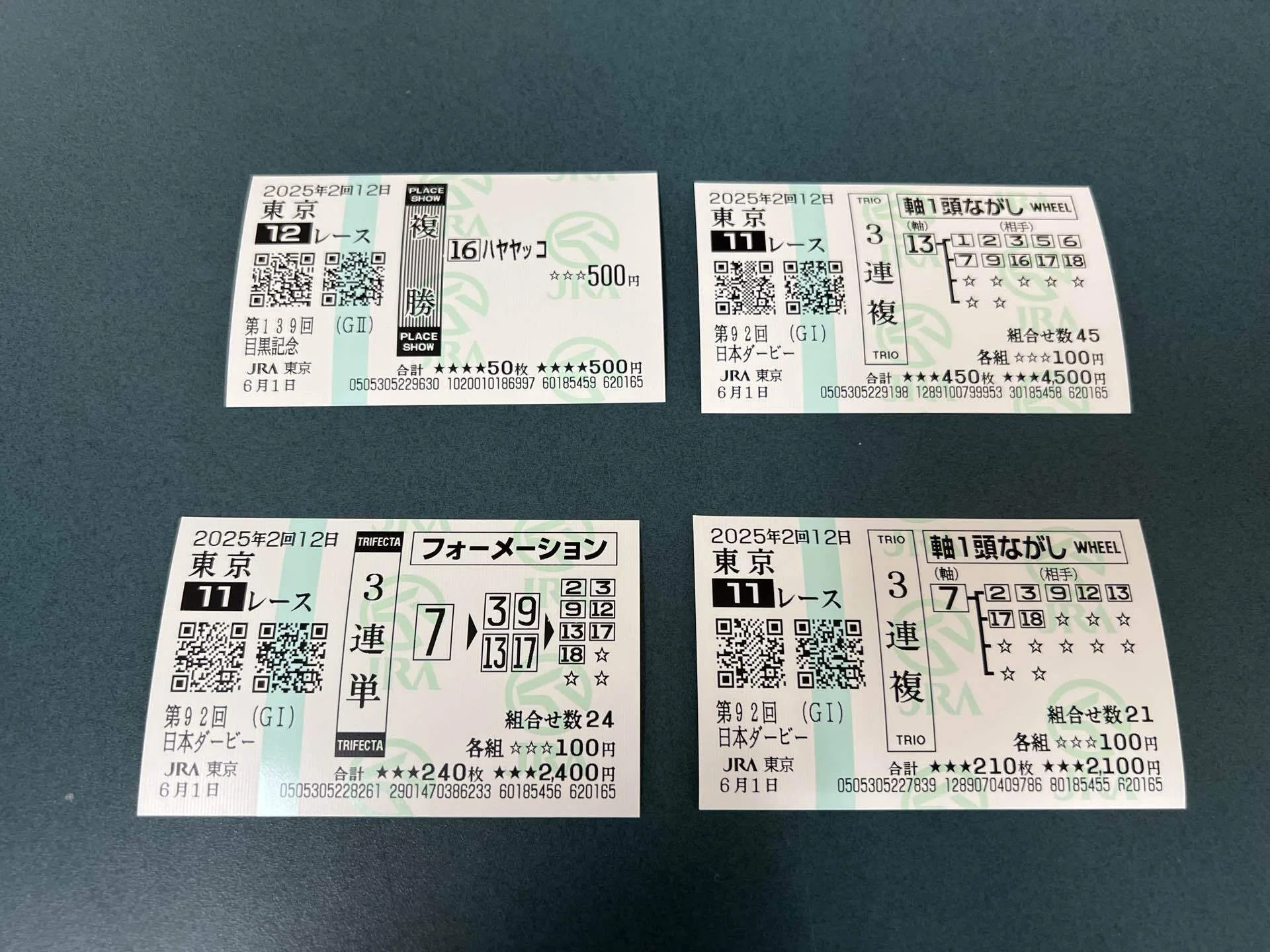 日本ダービーの思い出｜えりんき