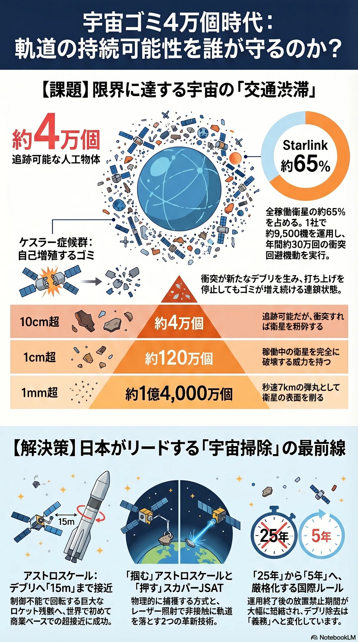 宇宙ゴミ4万個時代——「模範生」Starlinkが初めてデブリを撒いた日