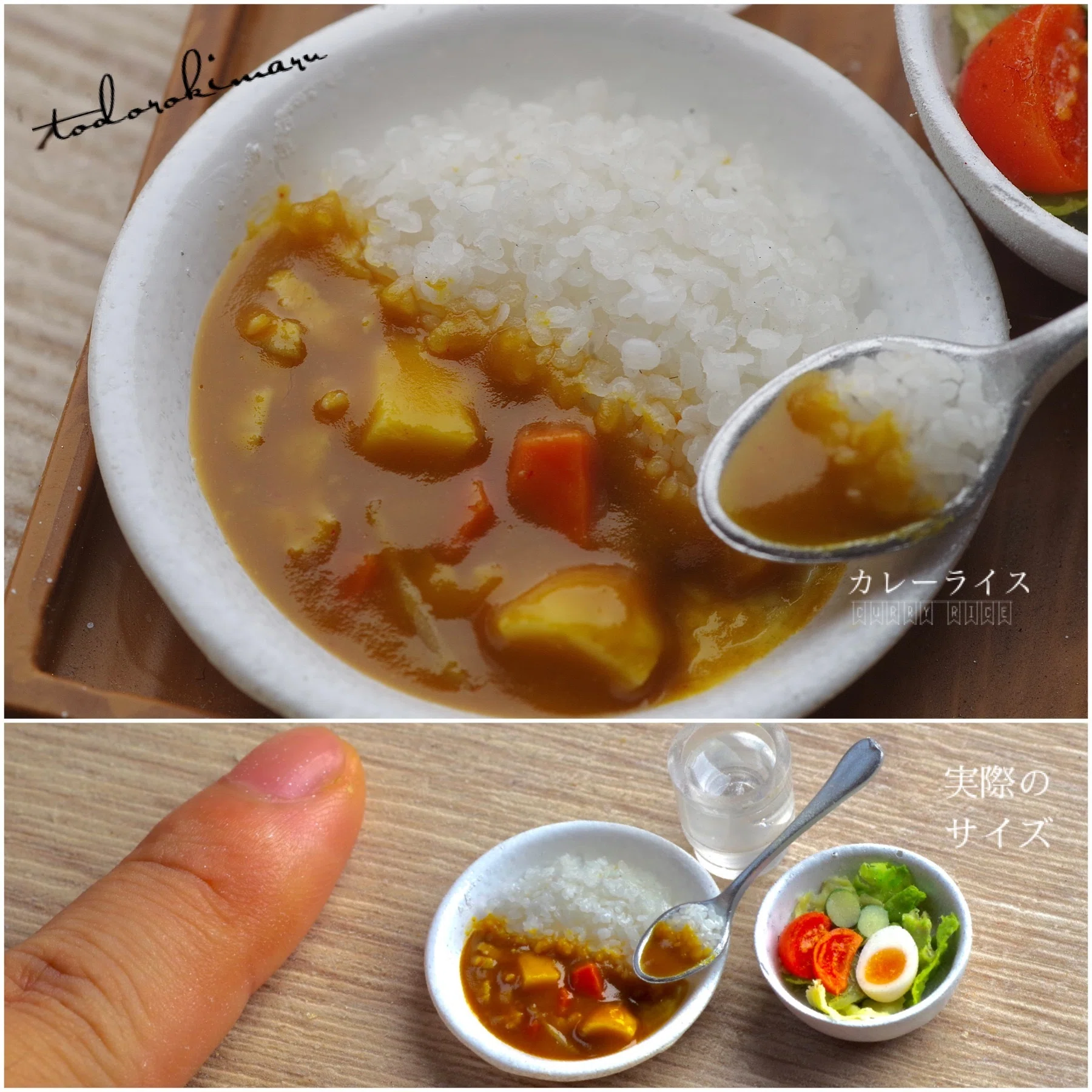 私の''ミニチュア''カレーライスと、試行錯誤の6年間｜とどろきまる