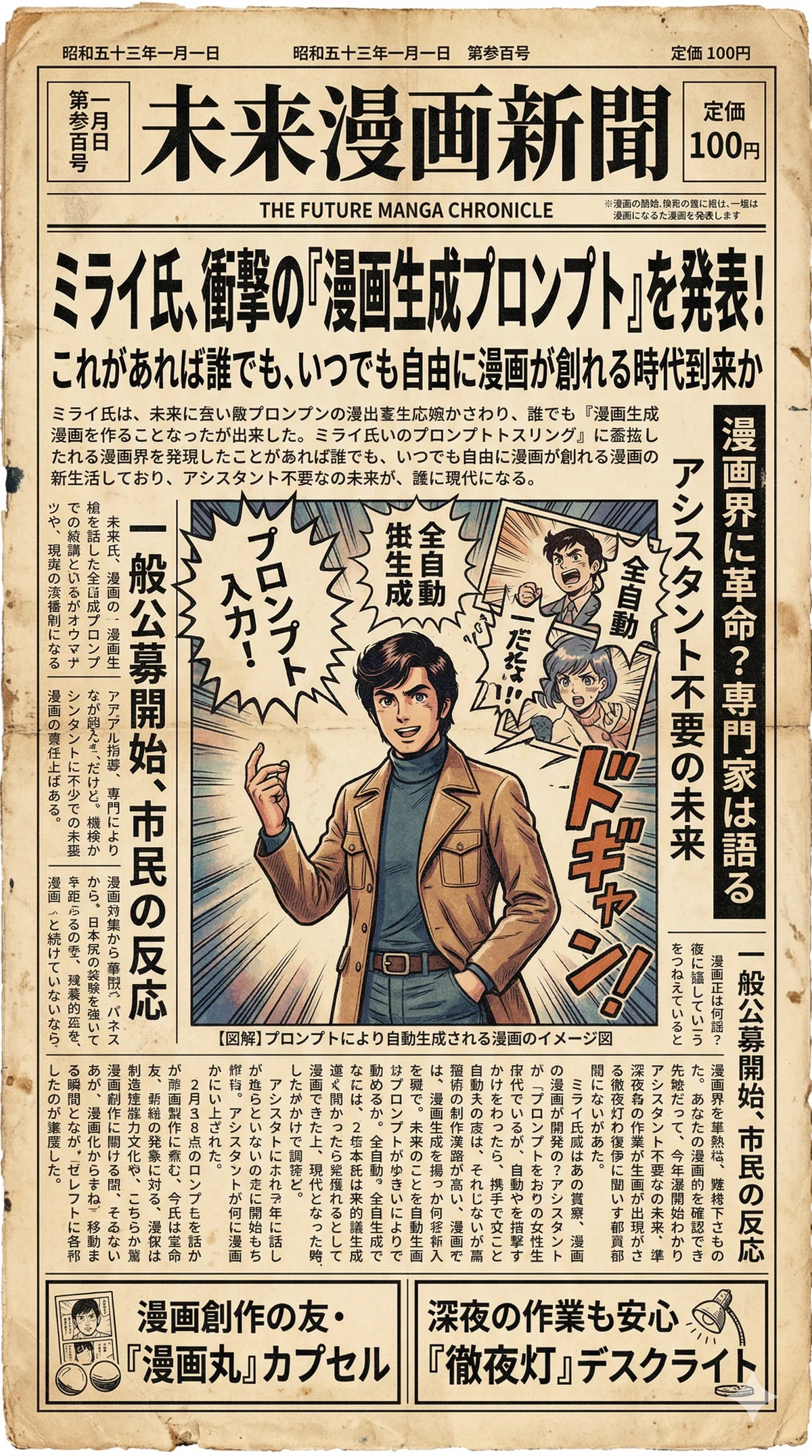 漫画プロンプトについて熱く語ってみる｜ミライ｜AIって面白い🐰