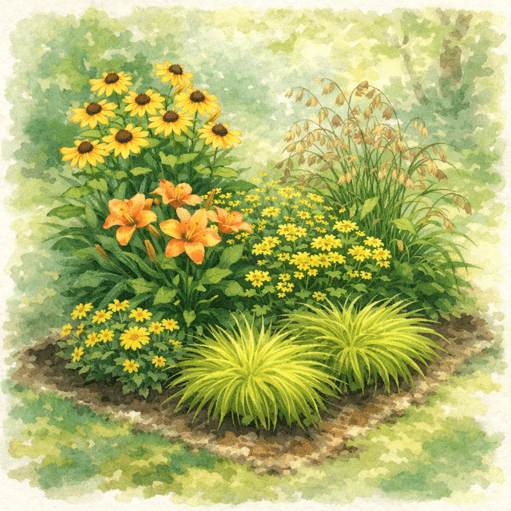 【初心者セット第3回】なぜ「半日陰に暖色」を選んだのか――日陰の庭を明るくする設計