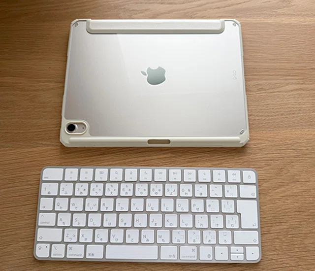 Apple iPad シルバー 本体 + キーボード iPad 外付けキーボードで”かな入力”をするにはシンプルなマジック