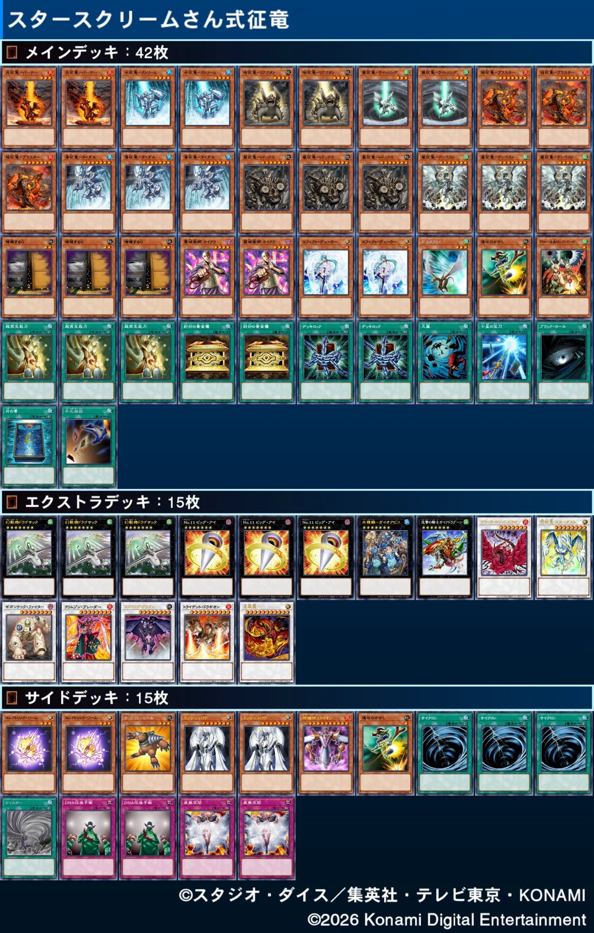 2013年の魔導征竜環境の