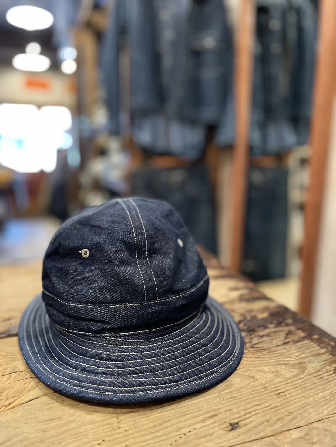 Lot 5200 DENIM ARMY HAT インディゴデニム｜warehousestaff