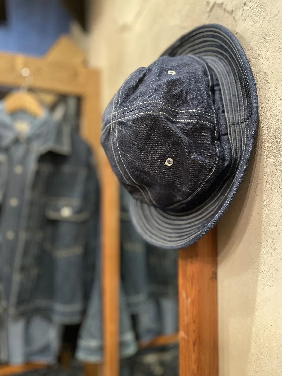 Lot 5200 DENIM ARMY HAT インディゴデニム｜warehousestaff