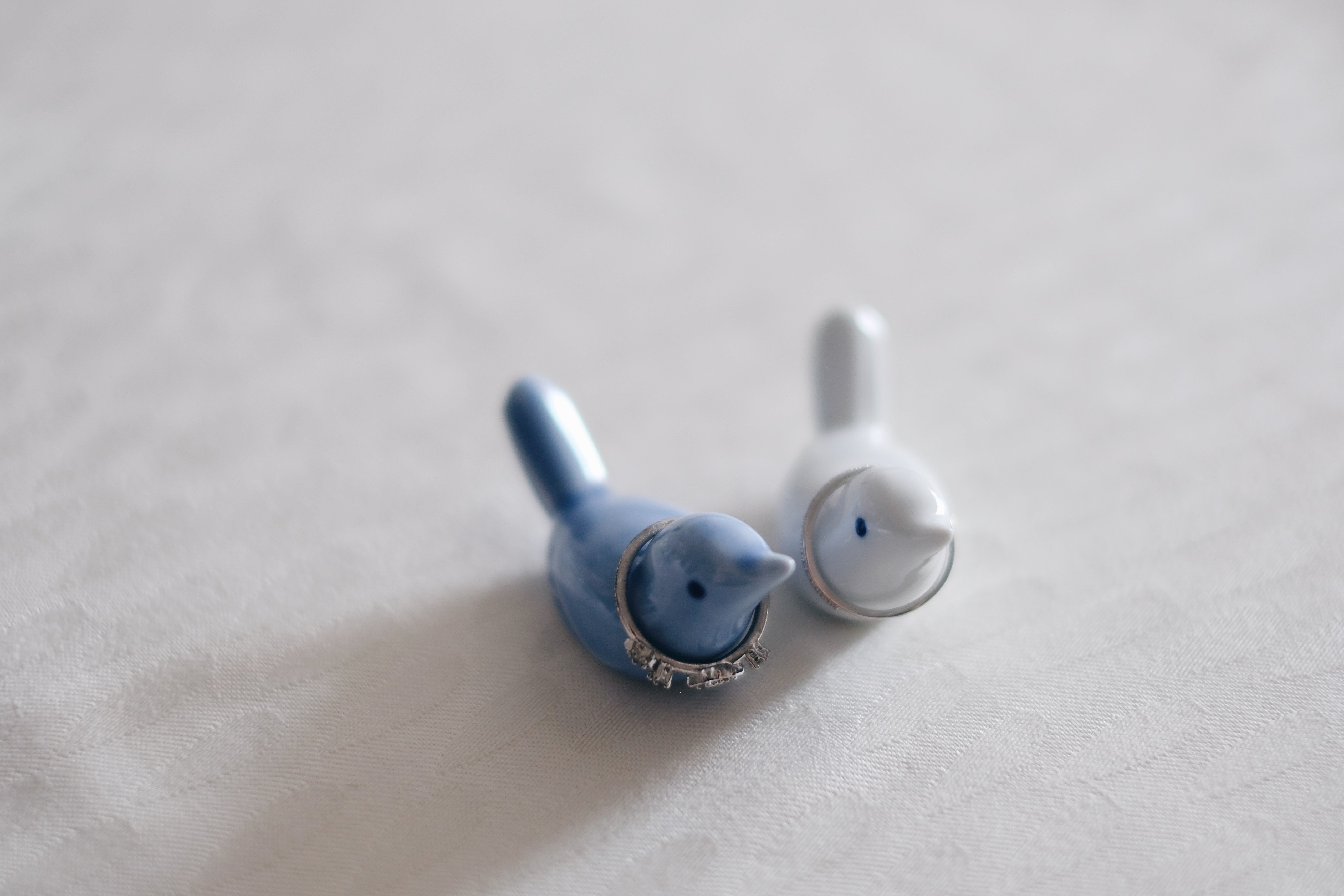 鳥好きへ：リングピローDIYには箸置きが使える｜akane kino