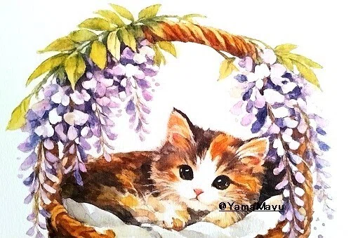 🧺 【新作】藤の花に守られて「藤天蓋のまどろみ」— 静かな春の