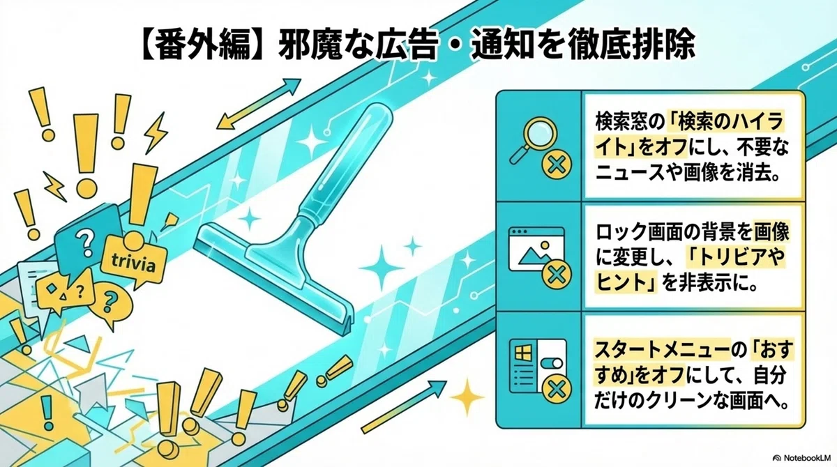 【番外編】邪魔な広告・通知を徹底排除のインフォグラフィック