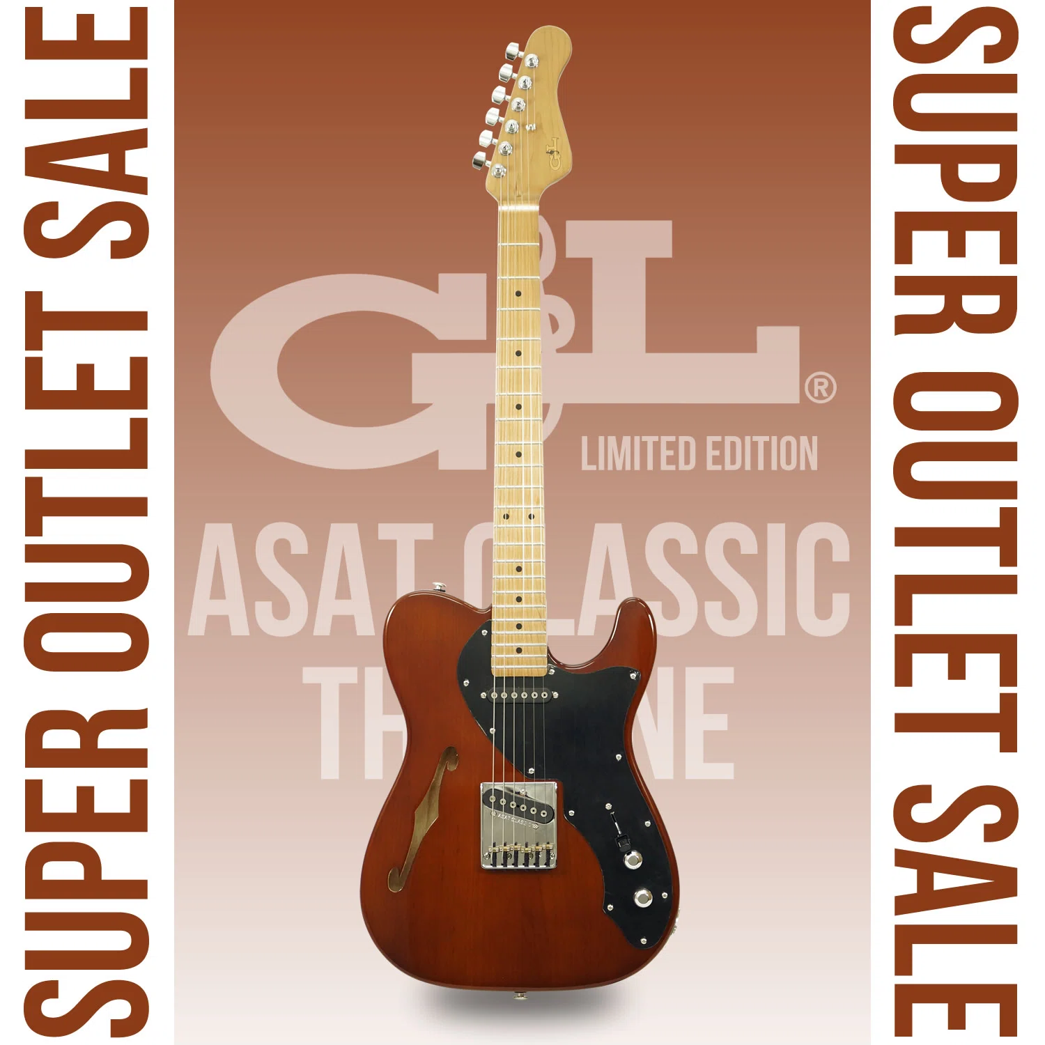G&L Festival! Sophisticated Mocha! USA-made Limited Thinline 