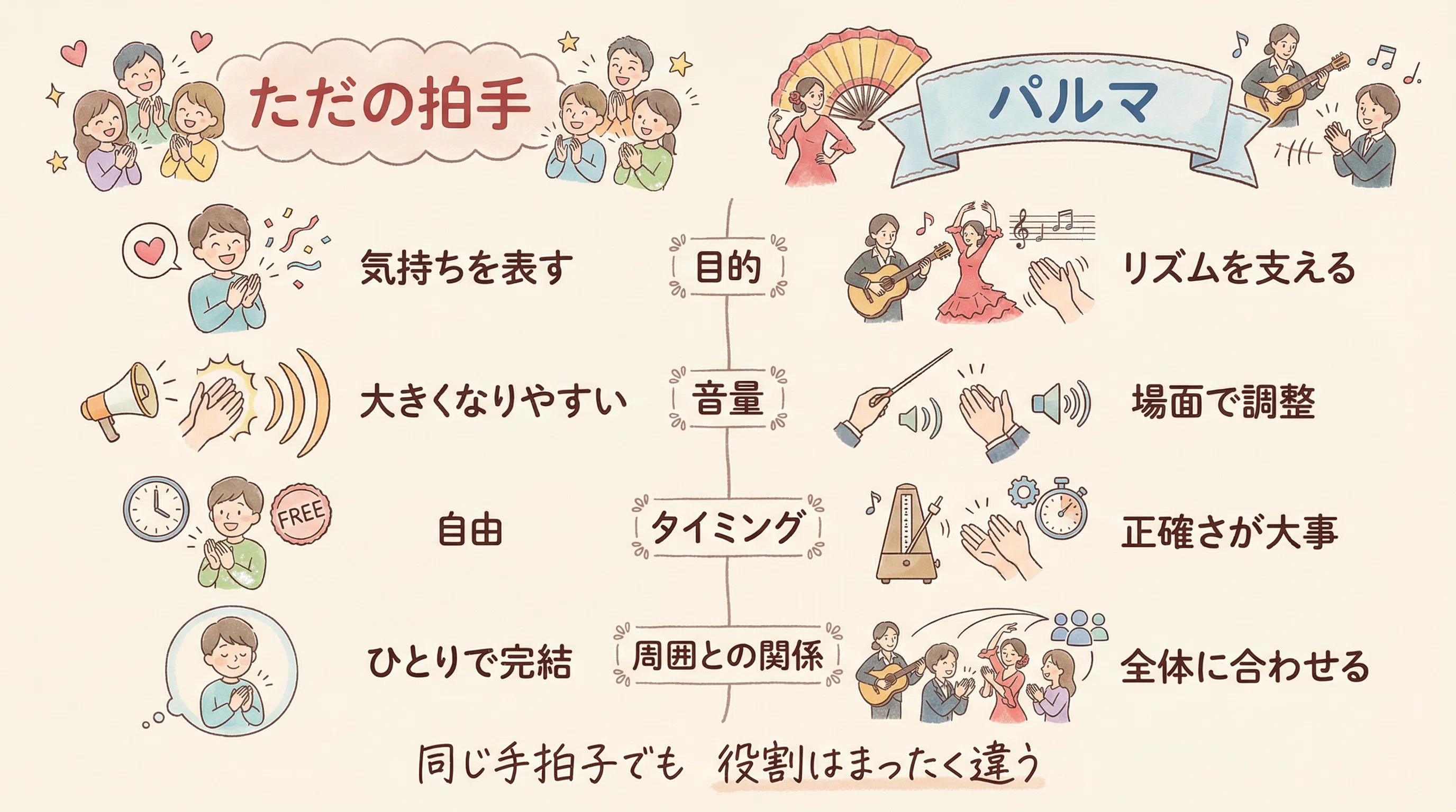 Is Palma not just clapping? The basics of changing rhythm｜ひなメンコ