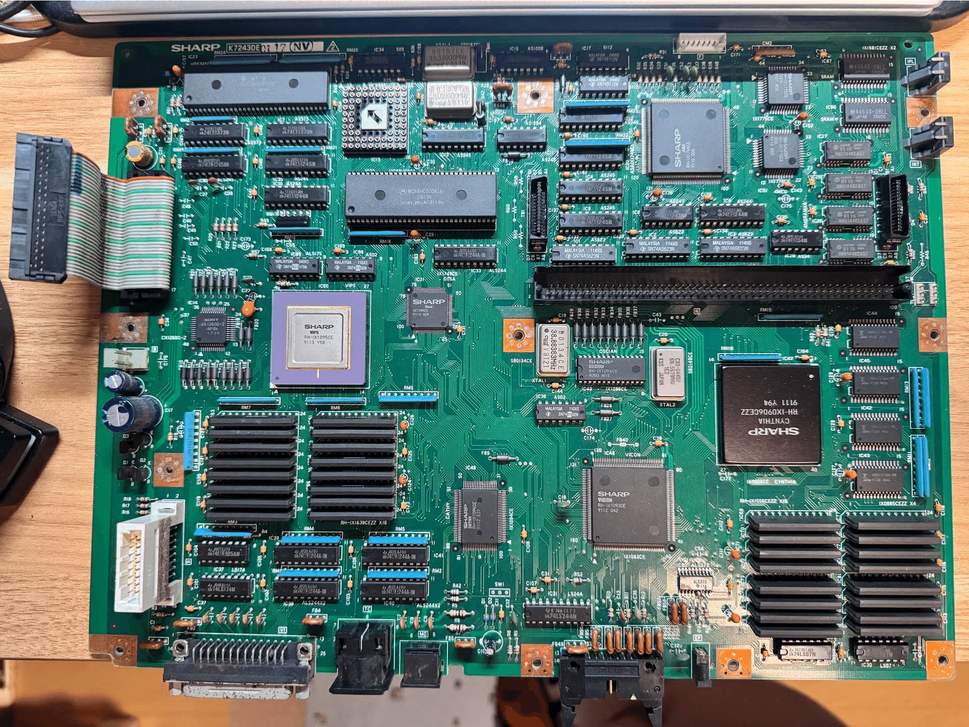 X68000 XVI 修理記録③ - 基板洗浄とコントロール基板の電池ボックス化