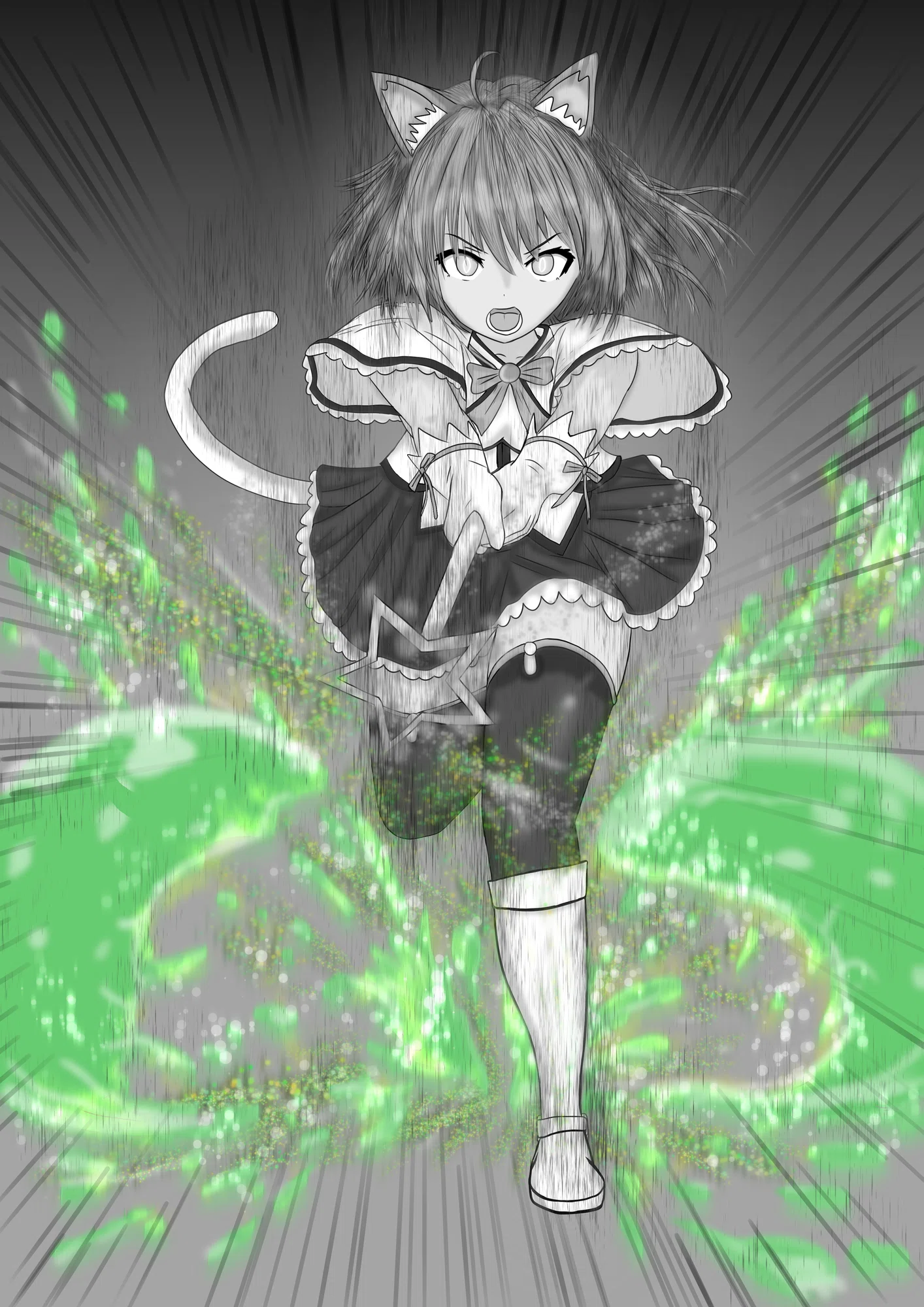 魔法少女にゃーさん【ラノベ版】第2話|にゃー会長 魔法少女にゃーさん【ラノベ版】第2話|にゃー会長